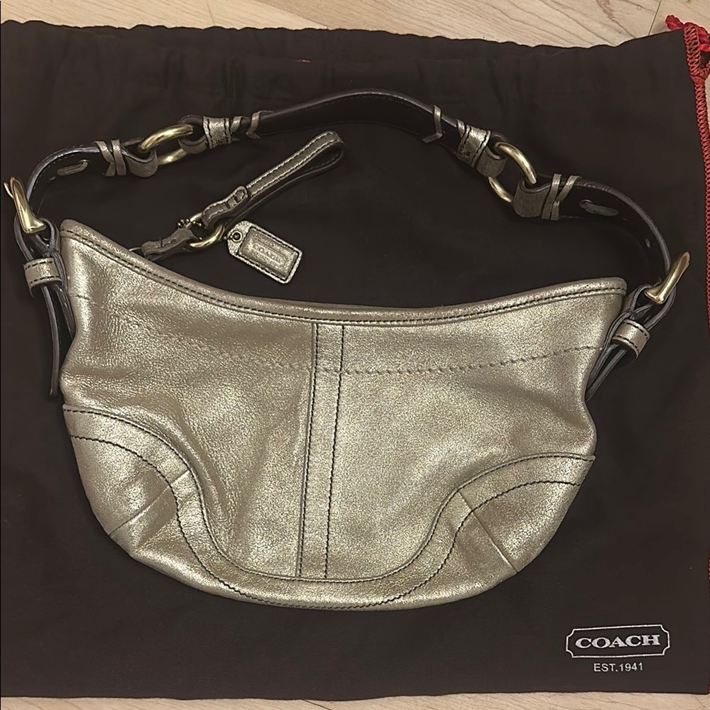 Coach Gold Shoulder Bag